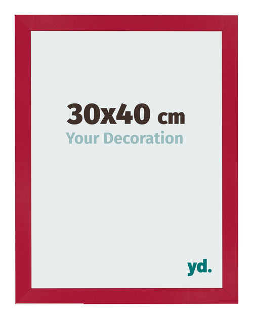 Bilderrahmen 30x40cm Rot MDF Bologna Vorne Messe | Yourdecoration.de