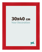 Bilderrahmen 30x40cm Rot MDF Pisa Vorne Messe | Yourdecoration.de