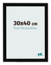 Bilderrahmen 30x40cm Schwarz Hochglanz MDF Bologna Vorne Messe | Yourdecoration.de