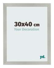Bilderrahmen 30x40cm Silber Matt MDF Bologna Vorne Messe | Yourdecoration.de