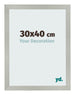 Bilderrahmen 30x40cm Silber Matt MDF Bologna Vorne Messe | Yourdecoration.de