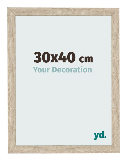 Bilderrahmen 30x40cm Sonoma Eiche MDF Bologna Vorne Messe | Yourdecoration.de