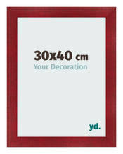 Bilderrahmen 30x40cm Weinrot Gewischt MDF Pisa Vorne Messe | Yourdecoration.de