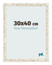 Bilderrahmen 30x40cm Weiß Vintage MDF Bologna Vorne Messe | Yourdecoration.de