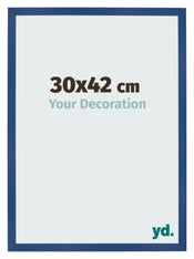 Bilderrahmen 30x42 cm Dunkelblau MDF Bologna Vorne Messe | Yourdecoration.de