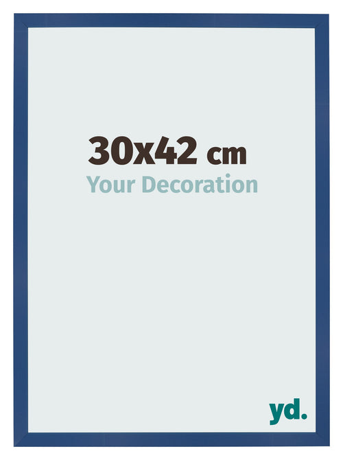 Bilderrahmen 30x42 cm Dunkelblau MDF Bologna Vorne Messe | Yourdecoration.de