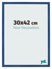 Bilderrahmen 30x42 cm Dunkelblau MDF Bologna Vorne Messe | Yourdecoration.de