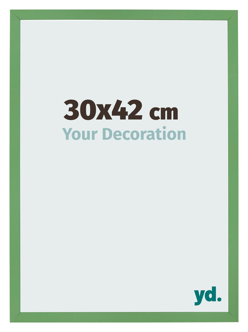 Bilderrahmen 30x42 cm Grun MDF Bologna Vorne Messe | Yourdecoration.de