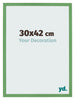 Bilderrahmen 30x42 cm Grun MDF Bologna Vorne Messe | Yourdecoration.de