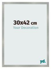 Bilderrahmen 30x42cm Aluminium Gebürstet MDF Bologna Vorne Messe | Yourdecoration.de