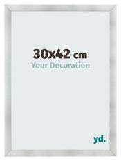 Bilderrahmen 30x42cm Aluminium Gebürstet MDF Pisa Vorne Messe | Yourdecoration.de
