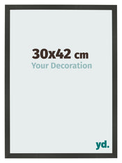 Bilderrahmen 30x42cm Antrazit MDF Bologna Vorne Messe | Yourdecoration.de