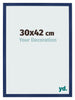 Bilderrahmen 30x42cm Dunkelblau Gewischt MDF Bologna Vorne Messe | Yourdecoration.de