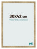 Bilderrahmen 30x42cm Gold Antik MDF Bologna Vorne Messe | Yourdecoration.de