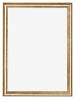 Bilderrahmen 30x42cm Gold Antik MDF Lazio Vorne | Yourdecoration.de