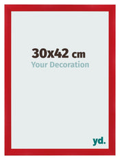 Bilderrahmen 30x42cm Rot MDF Pisa Vorne Messe | Yourdecoration.de