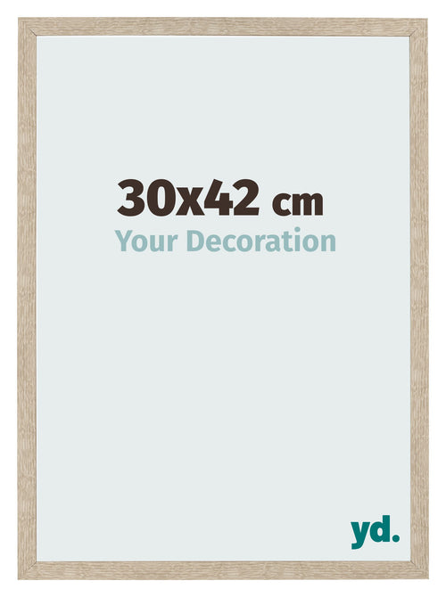 Bilderrahmen 30x42cm Sonoma Eiche MDF Bologna Vorne Messe | Yourdecoration.de