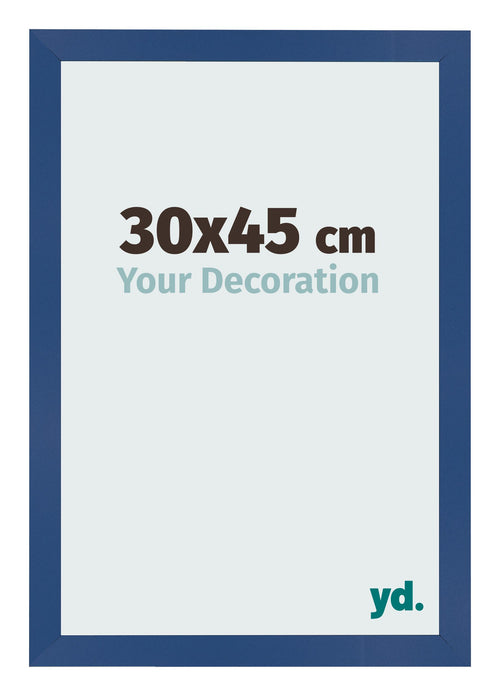 Bilderrahmen 30x45 cm Dunkelblau MDF Bologna Vorne Messe | Yourdecoration.de