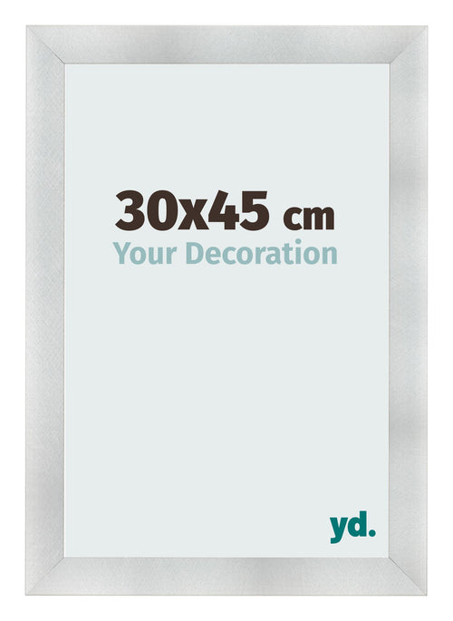 Bilderrahmen 30x45cm Aluminium Gebürstet MDF Pisa Vorne Messe | Yourdecoration.de