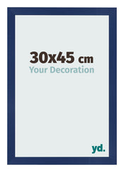 Bilderrahmen 30x45cm Dunkelblau Gewischt MDF Bologna Vorne Messe | Yourdecoration.de