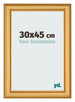 Bilderrahmen 30x45cm Gold Matt MDF Lazio Vorne Messe | Yourdecoration.de