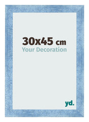 Bilderrahmen 30x45cm Hellblau Gewischt MDF Pisa Vorne Messe | Yourdecoration.de