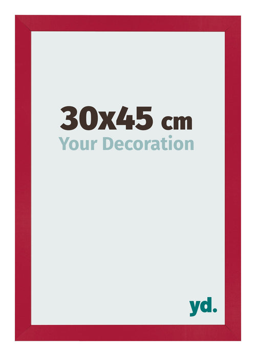 Bilderrahmen 30x45cm Rot MDF Bologna Vorne Messe | Yourdecoration.de