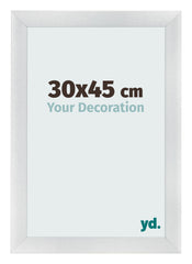 Bilderrahmen 30x45cm Silber Schwarz Gewischt MDF Pisa Vorne Messe | Yourdecoration.de