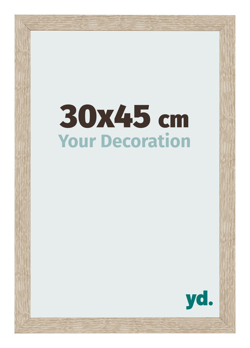 Bilderrahmen 30x45cm Sonoma Eiche MDF Bologna Vorne Messe | Yourdecoration.de