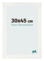 Bilderrahmen 30x45cm Weiß Vintage MDF Pisa Vorne Messe | Yourdecoration.de