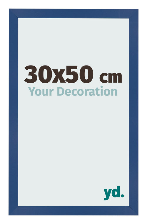 Bilderrahmen 30x50 cm Dunkelblau MDF Bologna Vorne Messe | Yourdecoration.de