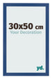 Bilderrahmen 30x50 cm Dunkelblau MDF Bologna Vorne Messe | Yourdecoration.de