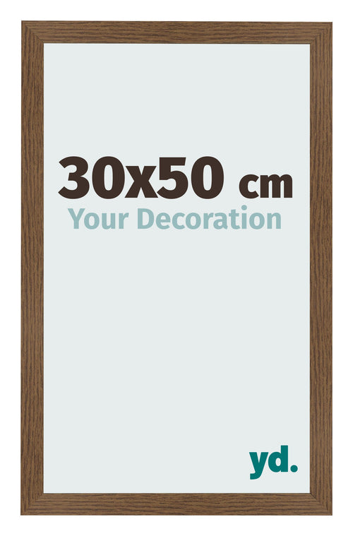 Bilderrahmen 30x50 cm Eiche Rustikal MDF Bologna Vorne Messe | Yourdecoration.de