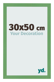 Bilderrahmen 30x50 cm Grun MDF Bologna Vorne Messe | Yourdecoration.de