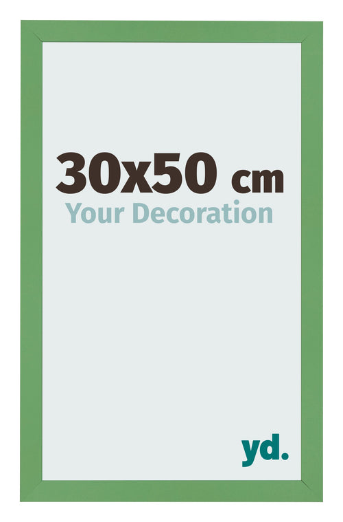 Bilderrahmen 30x50 cm Grun MDF Bologna Vorne Messe | Yourdecoration.de