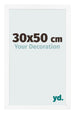 Bilderrahmen 30x50 cm Weiss Matt MDF Bologna Vorne Messe | Yourdecoration.de