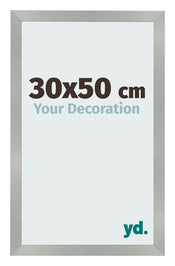 Bilderrahmen 30x50cm Aluminium Gebürstet MDF Bologna Vorne Messe | Yourdecoration.de