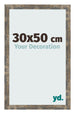 Bilderrahmen 30x50cm Blau Gold Meliert MDF Bologna Vorne Messe | Yourdecoration.de