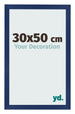 Bilderrahmen 30x50cm Dunkelblau Gewischt MDF Bologna Vorne Messe | Yourdecoration.de