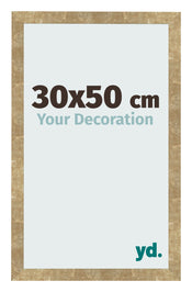 Bilderrahmen 30x50cm Gold Antik MDF Bologna Vorne Messe | Yourdecoration.de