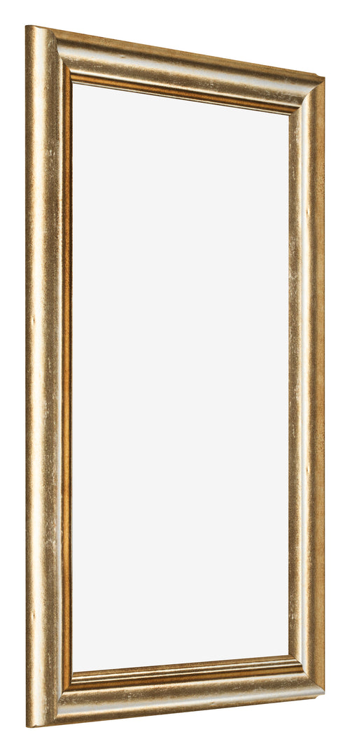Bilderrahmen 30x50cm Gold Antik MDF Lazio Vorne Schrag | Yourdecoration.de