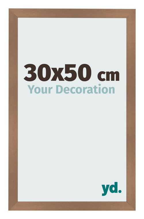 Bilderrahmen 30x50cm Kupfer Dekor MDF Bologna Vorne Messe | Yourdecoration.de