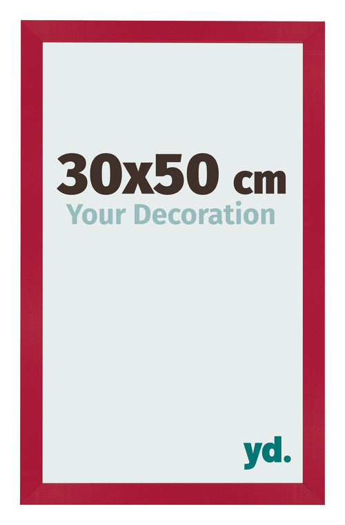 Bilderrahmen 30x50cm Rot MDF Bologna Vorne Messe | Yourdecoration.de