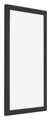 Bilderrahmen 30x50cm Schwarz Gemasert MDF Bologna Vorne Schrag | Yourdecoration.de