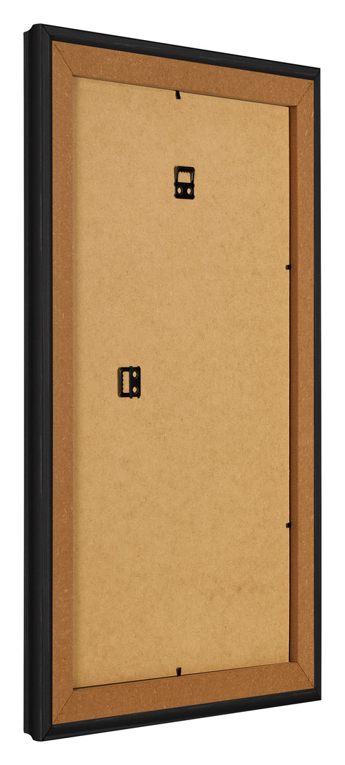 Bilderrahmen 30x50cm Schwarz Gemasert MDF Lazio Ruckseite Schrag | Yourdecoration.de