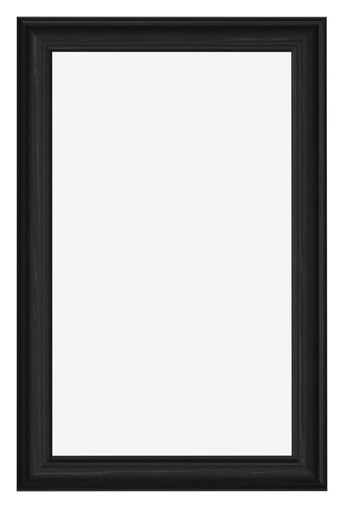 Bilderrahmen 30x50cm Schwarz Gemasert MDF Lazio Vorne | Yourdecoration.de