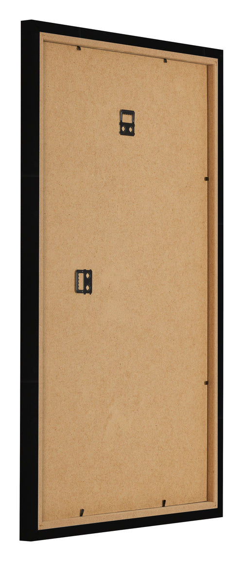 Bilderrahmen 30x50cm Schwarz Hochglanz MDF Bologna Ruckseite Schrag | Yourdecoration.de