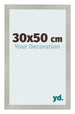 Bilderrahmen 30x50cm Silber Matt MDF Bologna Vorne Messe | Yourdecoration.de