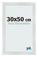 Bilderrahmen 30x50cm Silber Schwarz Gewischt MDF Pisa Vorne Messe | Yourdecoration.de