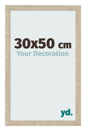 Bilderrahmen 30x50cm Sonoma Eiche MDF Bologna Vorne Messe | Yourdecoration.de